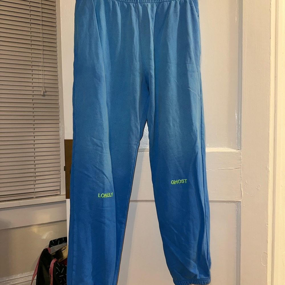 LONELY GHOST Blue Track Pants